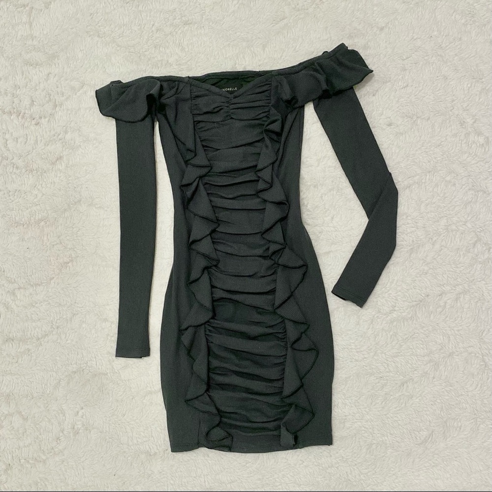 Revolve MAJORELLE SALVADOR MINI DRESS IN MOSS GREEN